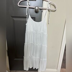 White flowy dress